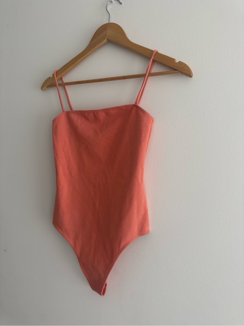 Aritzia Wilfred free rust Spaghetti-Strap One Piece bodysuit size S - Picture 4 of 7